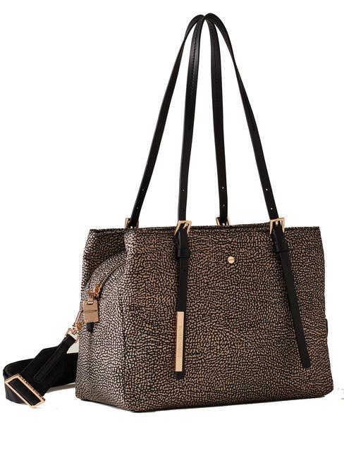 L'ECOLE NYLON Shopper de hombro, con bandolera OP / NATURAL / NEGRO - Bolsos Mujer