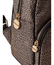 BORBONESE MEDIUM ECO LINE Mochila de mujer OP / NATURAL / NEGRO - Bolsos Mujer - 4