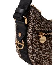 BORBONESE HOBO LUNA MINI ECO LINE Bolsa de hombro OP / NATURAL / NEGRO - Bolsos Mujer - 4