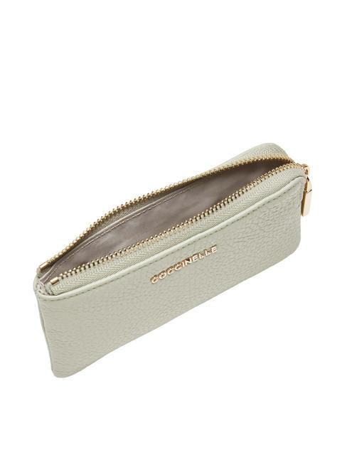 METALLIC SOFT monedero tipo sobre verde celad&oacute;n - Carteras Mujer