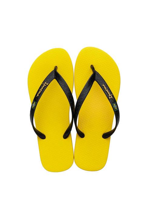 CLAS BRASIL II AD  Chancletas amarillo/negro - Zapatos Hombre