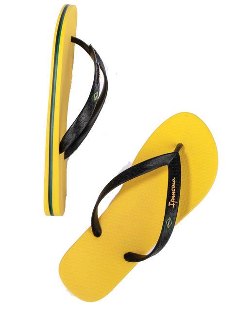 CLAS BRASIL II AD  Chancletas amarillo/negro - Zapatos Hombre