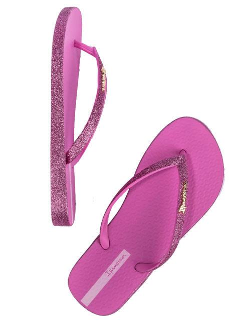 MAXI GLOW Chancletas lila/rosa brillante - Zapatos Mujer