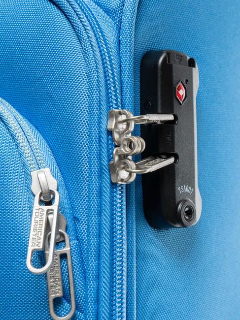 BRIGHT LIFE Carro de tamaño mediano azul tranquilo - Trolley Semirrígidos