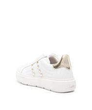 LOVE MOSCHINO BOLD 40 Zapatillas de piel blanco/platino - Zapatos Mujer - 4