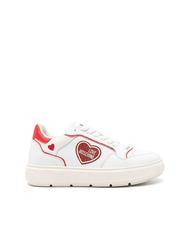 LOVE MOSCHINO BOLD 40 MIX Zapatillas blanco rojo - Zapatos Mujer - 3
