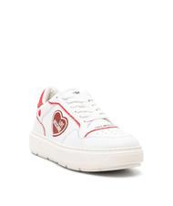 LOVE MOSCHINO BOLD 40 MIX Zapatillas blanco rojo - Zapatos Mujer - 2