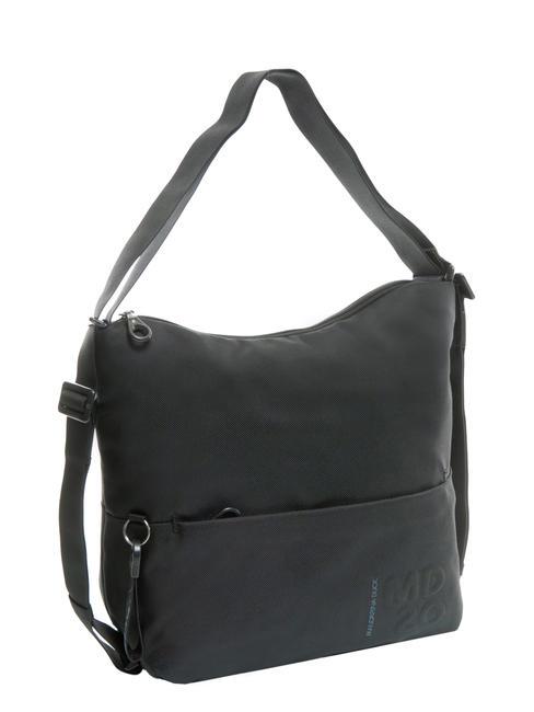 MD20 Bolso saco convertible en mochila NEGRO - Bolsos Mujer