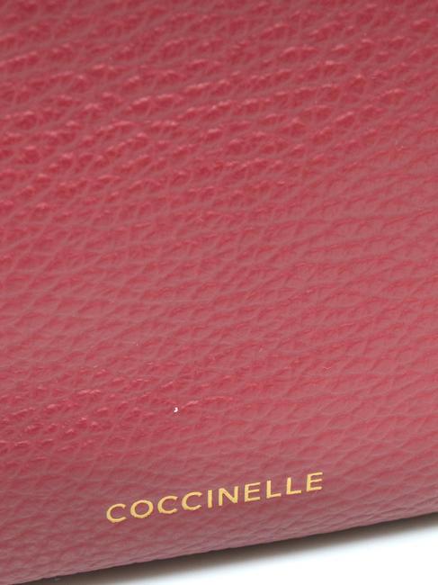 MAGIE Bolso bandolera peque&ntilde;o de piel rojo granate - Bolsos Mujer