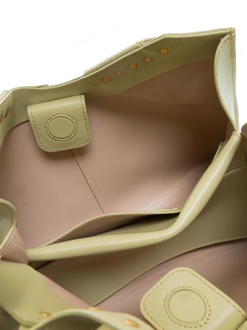 INFINITY Bolso de piel con tachuelas ensaladas verdes - Bolsos Mujer