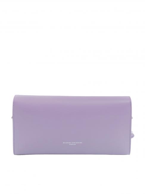 LILY Bolso clutch de piel con bandolera glicina - Bolsos Mujer