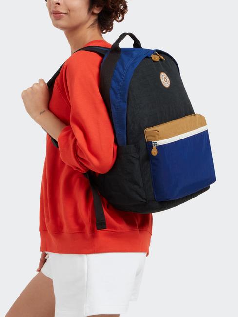 DAMIEN L Mochila con soporte para port&aacute;til de 15,6" d&uacute;o azul beige - Mochilas Escuela & Tiempo Libre