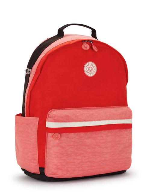 DAMIEN L Mochila con soporte para portátil de 15,6" bloque rosa tango - Mochilas Escuela & Tiempo Libre