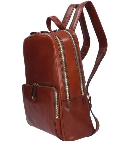 STORY Mochila para PC de 13", en cuero BROWN - Mochilas para port&aacute;til