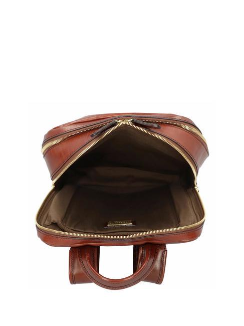 STORY Mochila para PC de 13", en cuero BROWN - Mochilas para port&aacute;til