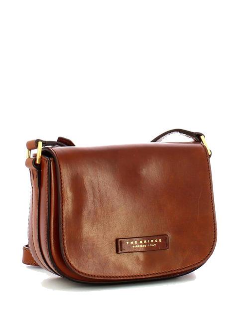 VITTORIA Mini bolso bandolera, en piel. BROWN - Bolsos Mujer