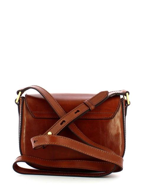 VITTORIA Mini bolso bandolera, en piel. BROWN - Bolsos Mujer