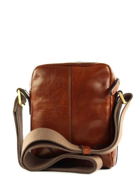 VESPUCCI  Bolso de cuero BROWN - Bandoleras Hombre