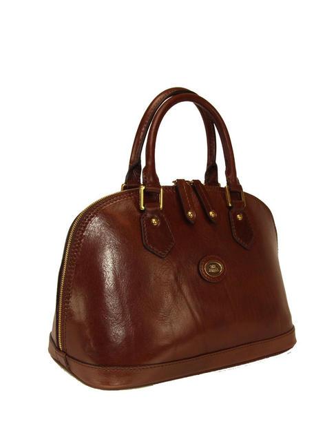 STORY  Bugatti a mano, con bandolera, en piel. BROWN - Bolsos Mujer