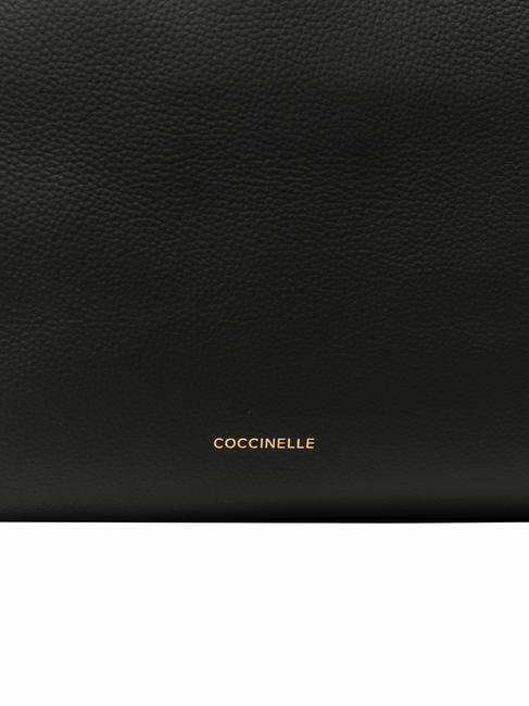 BOHEME GRANA DOUBLE Bolso de mano, con bandolera, en piel negro/cuero - Bolsos Mujer