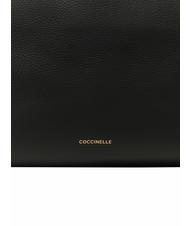 COCCINELLE BOHEME GRANA DOUBLE Bolso de mano, con bandolera, en piel negro/cuero - Bolsos Mujer - 5