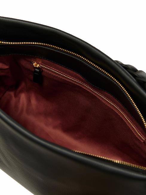 BOHEME GRANA DOUBLE Bolso de mano, con bandolera, en piel negro/cuero - Bolsos Mujer