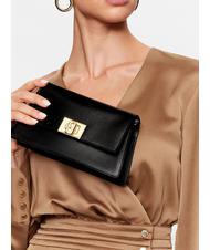 FURLA ZOE Bolso cuadro con cadena negro - Bolsos Mujer - 5