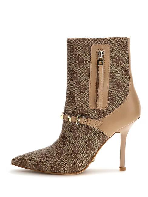 AYLO3 Botas altas Beige / Marr&oacute;n - Zapatos Mujer