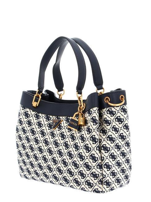 SHEMARA Bolso jacquard con bandolera logotipo de la marina - Bolsos Mujer