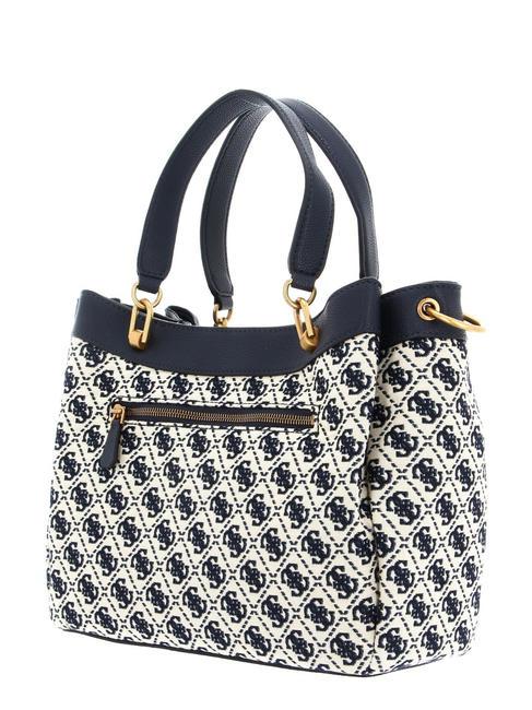 SHEMARA Bolso jacquard con bandolera logotipo de la marina - Bolsos Mujer