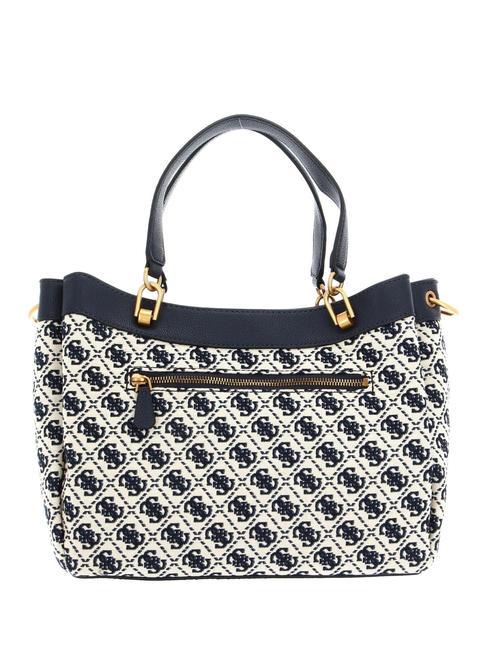 SHEMARA Bolso jacquard con bandolera logotipo de la marina - Bolsos Mujer