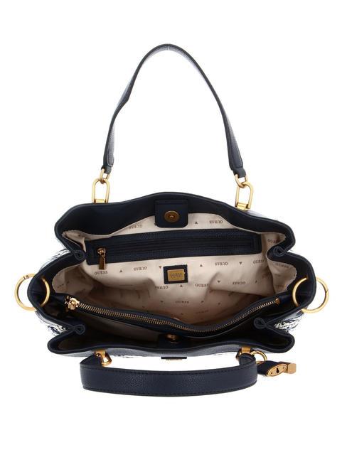 SHEMARA Bolso jacquard con bandolera logotipo de la marina - Bolsos Mujer