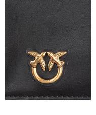 PINKO AIRONE Tarjetero / Monedero negro-oro antiguo - Carteras Mujer - 3