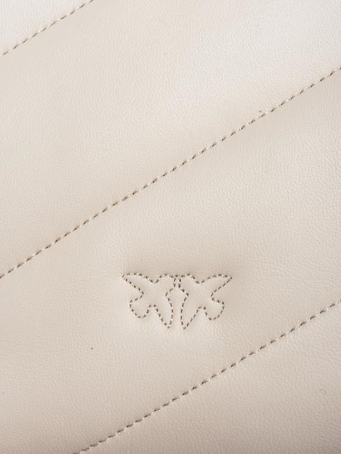 CLASSIC LOVE PUFF Bolso de napa blanco seda-oro antiguo - Bolsos Mujer