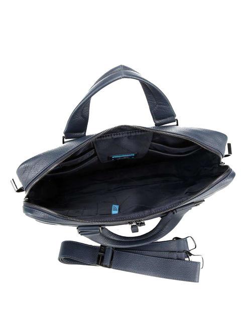 MODUS RESTYLING Maletín de piel para pc 14" azul - Maletines de Trabajo