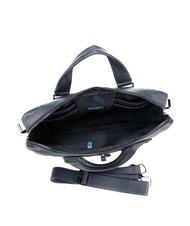 PIQUADRO MODUS RESTYLING Maletín de piel para pc 14" azul - Maletines de Trabajo - 5