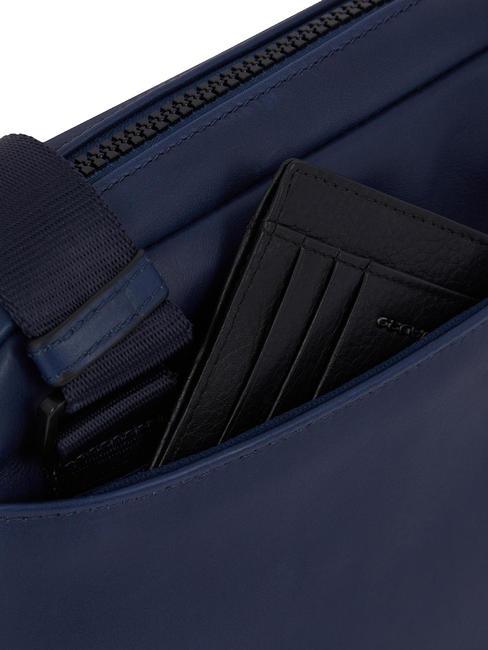 AYE Bolso de cuero para iPad azul - Bandoleras Hombre