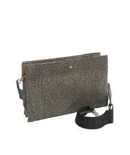 BORBONESE L'ECOLE NYLON Bolso bandolera con tres compartimentos OP / NATURAL / NEGRO - Bolsos Mujer - 2