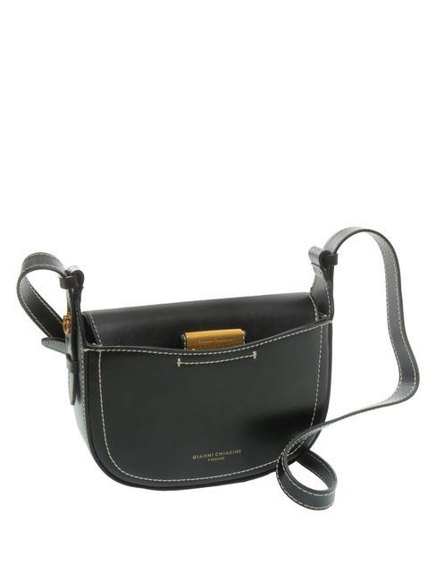 SANDY Bolso bandolera de piel negro - Bolsos Mujer