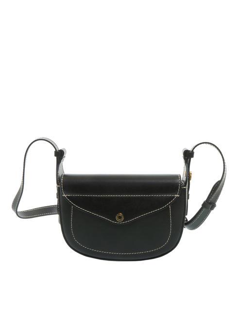SANDY Bolso bandolera de piel negro - Bolsos Mujer