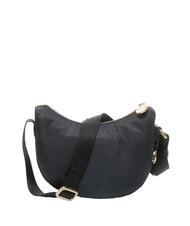 BORBONESE HOBO LUNA MINI ECO LINE Bolsa de hombro negro oscuro - Bolsos Mujer - 3