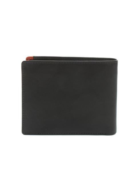 STRIPE billetera de cuero 8cc marrón/naranja - Carteras Hombre