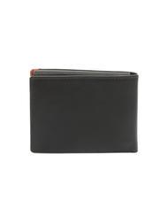 SPALDING STRIPE Cartera de piel con solapa marrón/naranja - Carteras Hombre - 4