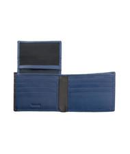 SPALDING STRIPE Cartera de piel con solapa azul marino/marrón - Carteras Hombre - 2