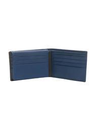 SPALDING STRIPE Cartera de piel con solapa azul marino/marrón - Carteras Hombre - 3