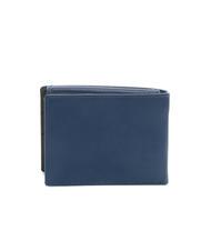SPALDING STRIPE Cartera de piel con solapa azul marino/marrón - Carteras Hombre - 4