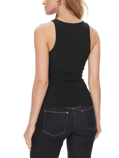 ROUND GUENDALINA Camiseta sin mangas con logo en el frente jetbla - camiseta