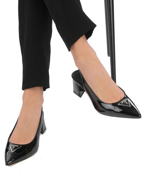 ZANDA Sal&oacute;n destalonado de charol NEGRO - Zapatos Mujer