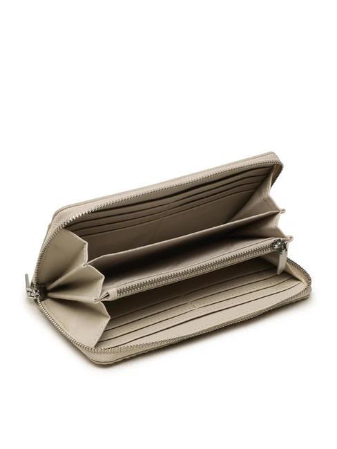 CK MUST Cartera con cremallera alrededor beige piedra - Carteras Mujer
