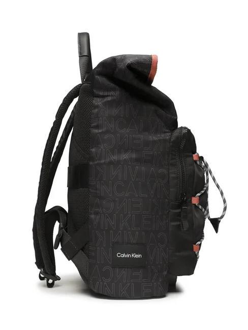 CK MUST T HIKE MONO Mochila enrollable para portátil de 13" mono negro de temporada - Mochilas para portátil